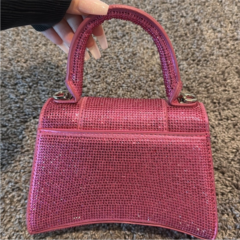 Pink Designer Rhinestone Handbag - Picture 4 of 4
